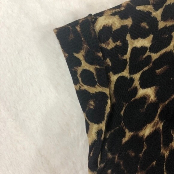 Lafayette 148 | Demetria Leopard Wool Surplice Top - Picture 8 of 8